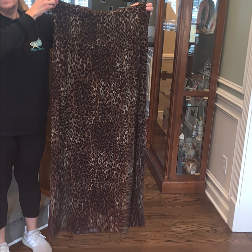 CHEETAH PRINT STRAPLESS SUNDRESS LANE BRYANT